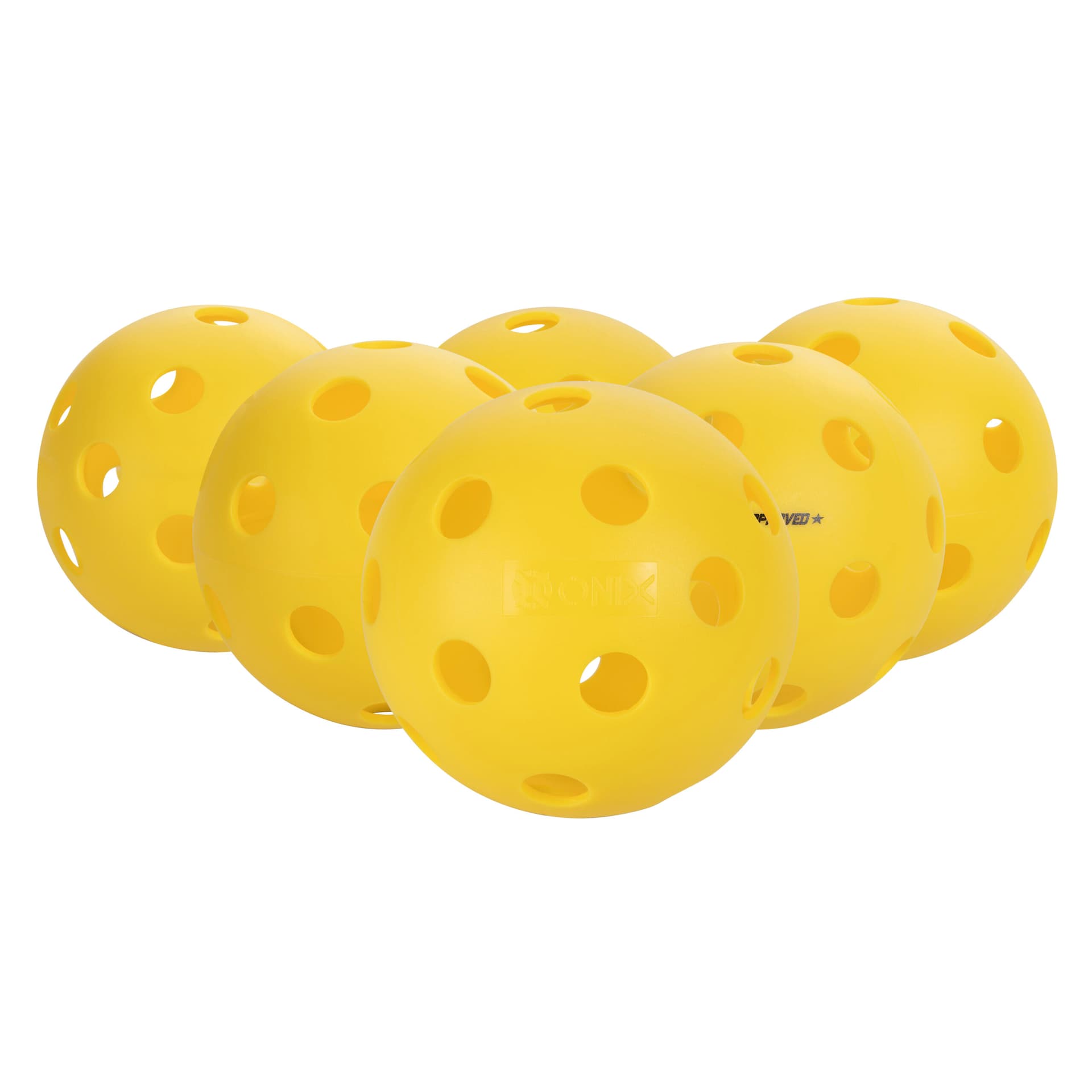 ONIX - Fuse Pickleball Balls 6-Pack - Yellow