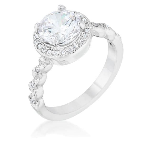 Halo Twist Engagement Ring