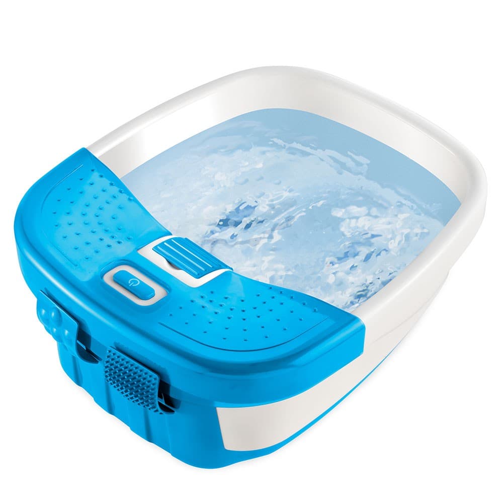 Bubble Bliss Deluxe Foot Spa w/ Heat Blue