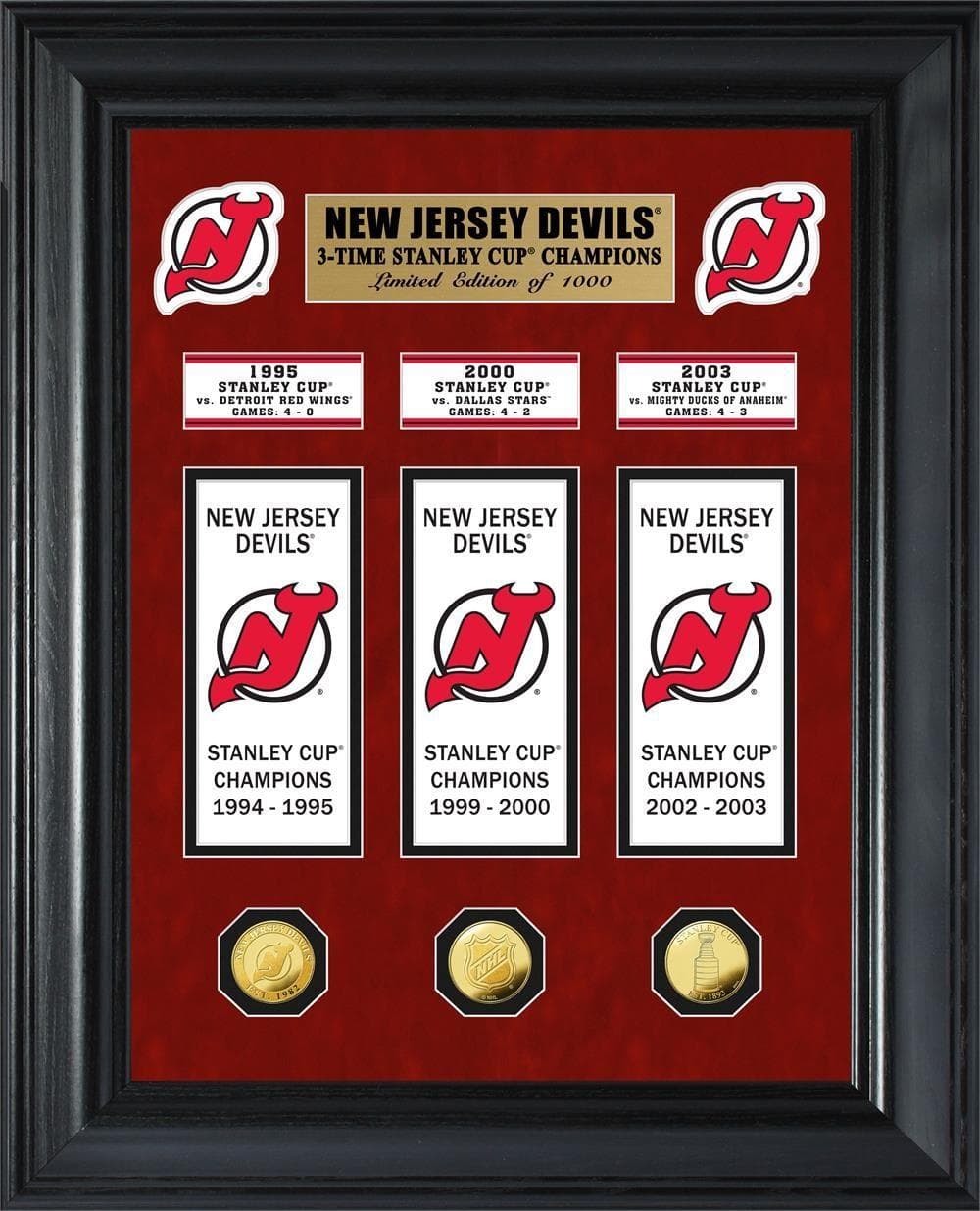 New Jersey Devils Stanley Cup Deluxe Banner Collection