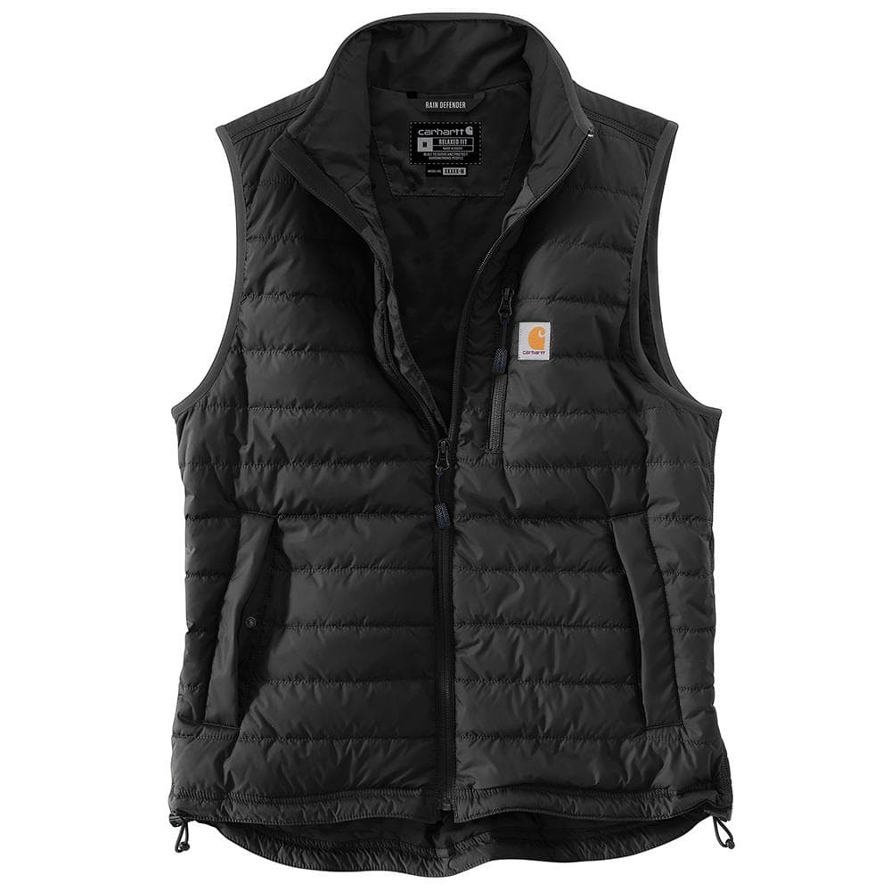 Men's Rain Defender Relaxed Fit Lightweight Insulated Vest-BLK-XL