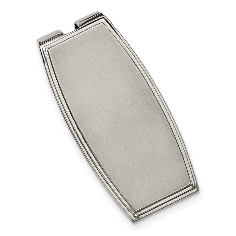 Stainless Steel Brushed and Polished Money Clip