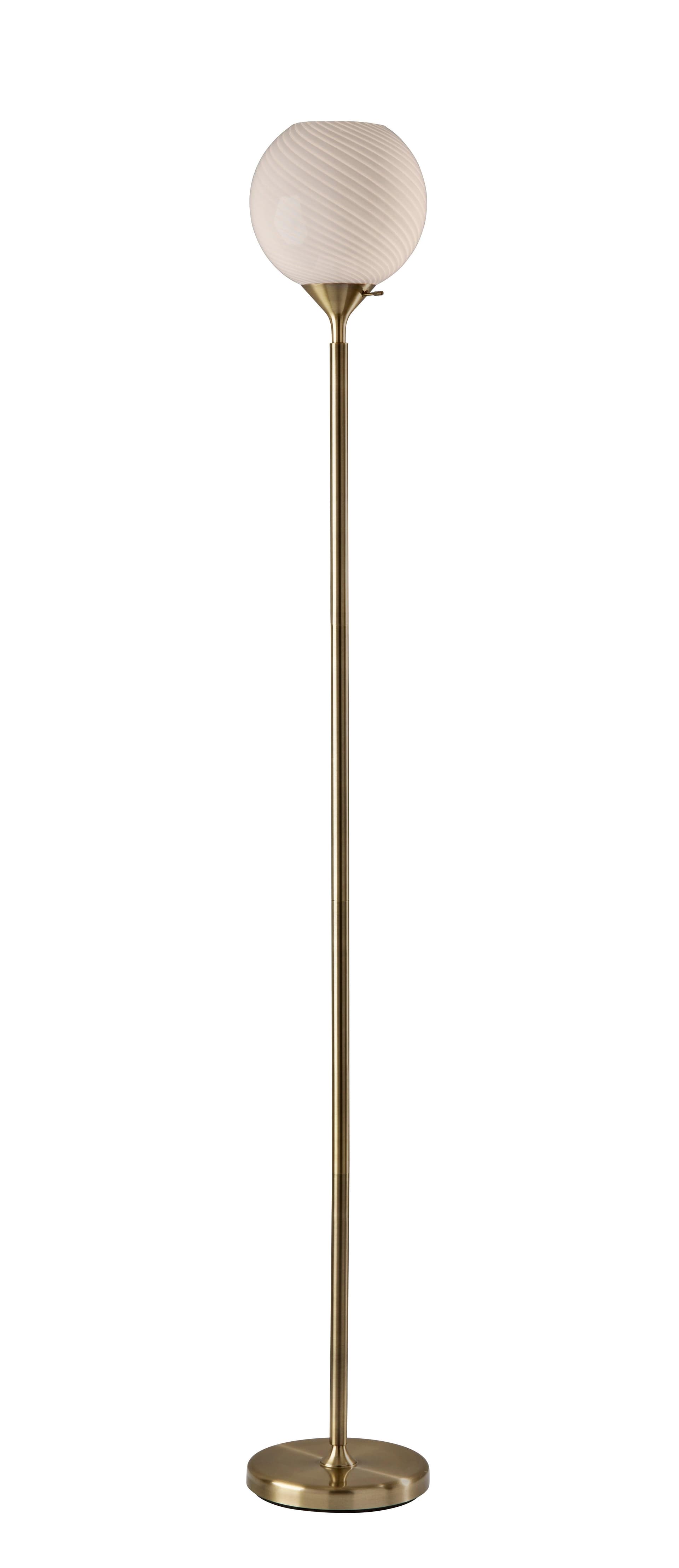 Swirl Torchiere Lamp Size 73.75"