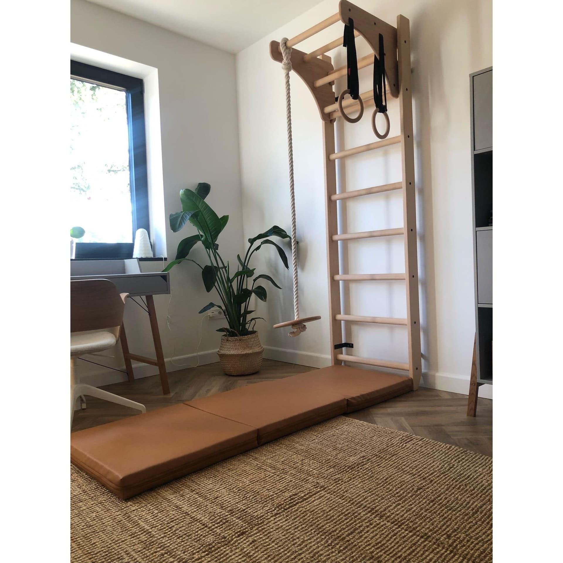 Wooden Wall Bars for kids room