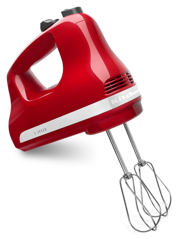 Ultra Power 5-Speed Hand Mixer in Empire Red