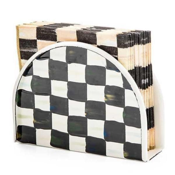 rosy check napkin holder