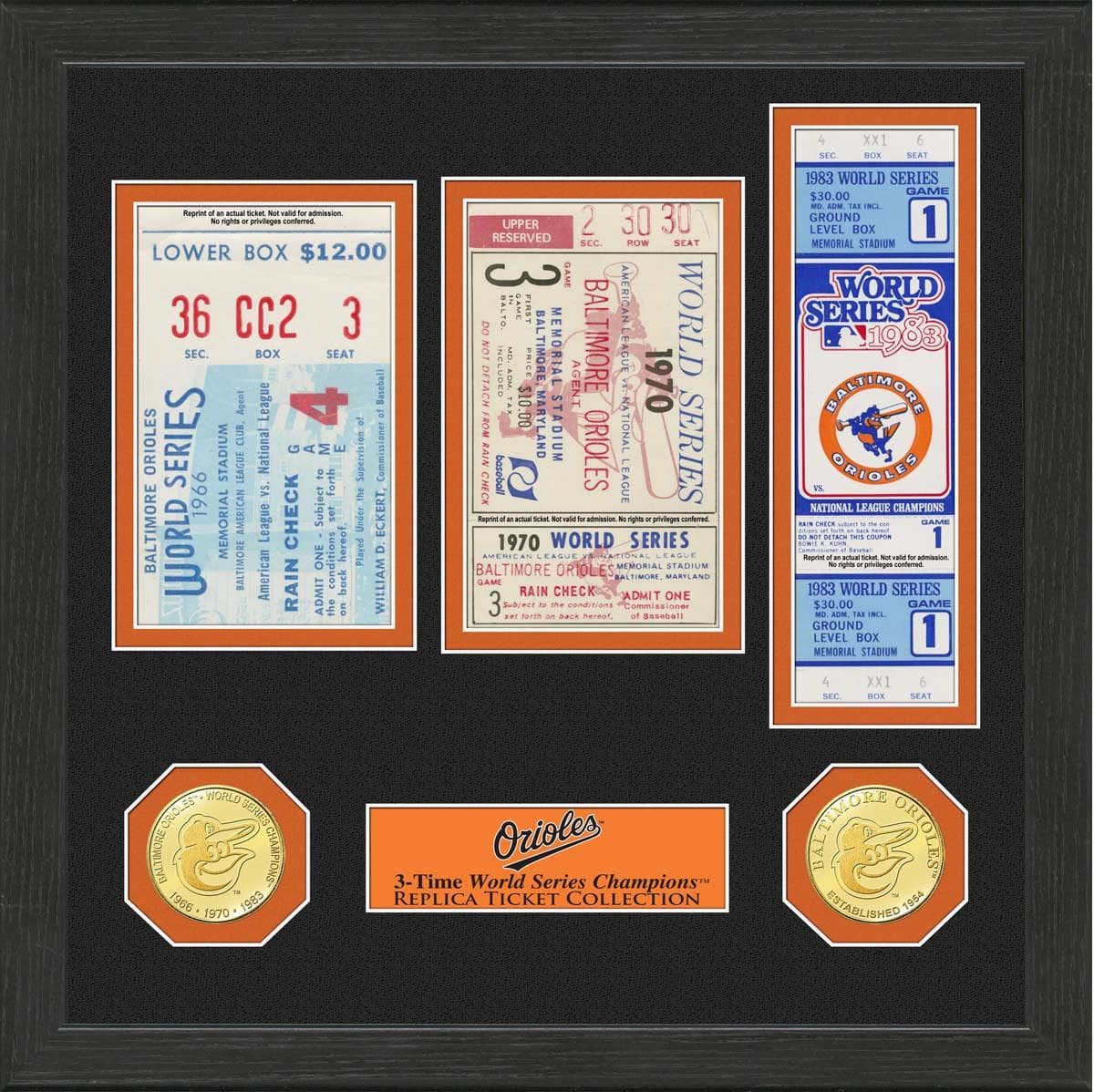Baltimore Orioles WS Ticket Collection
