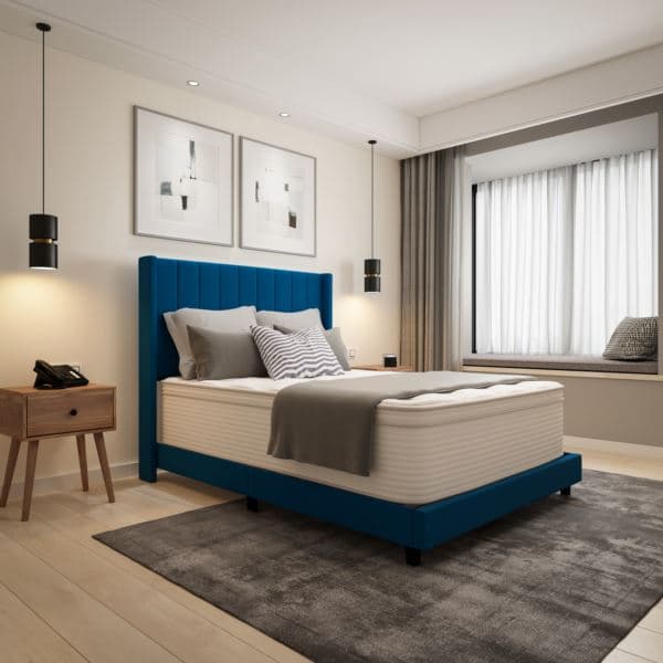 Commercial 14 Inch Memory Foam and Pocket Spring Hybrid Mattress in a Box-Queen
