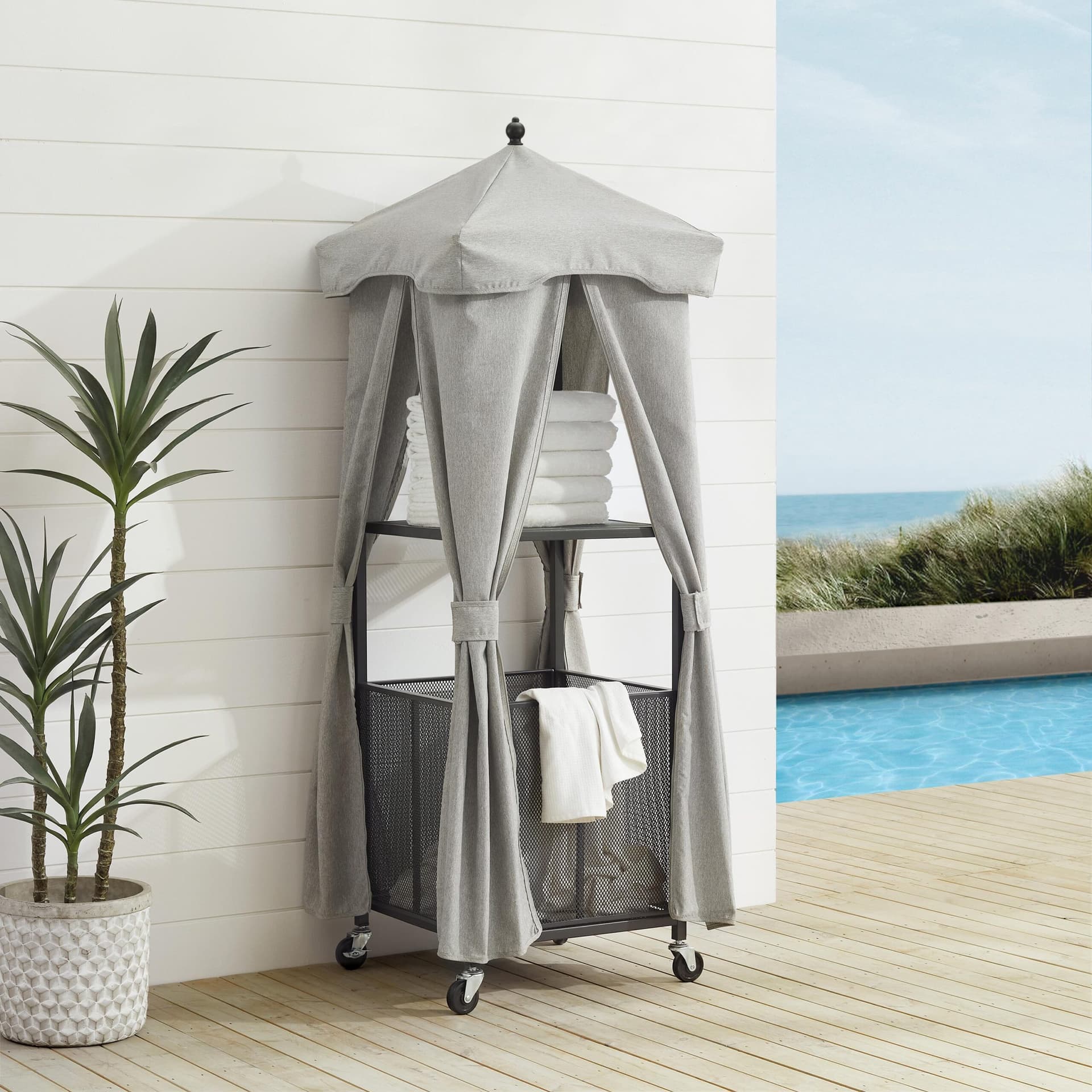 Grady Outdoor Storage Towel Valet