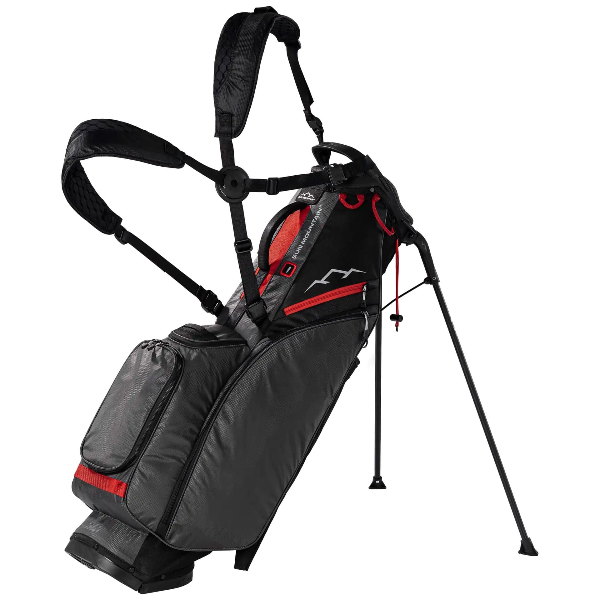 Sun Mountain E-2.5 Stand Bag - Black/Steel/Red