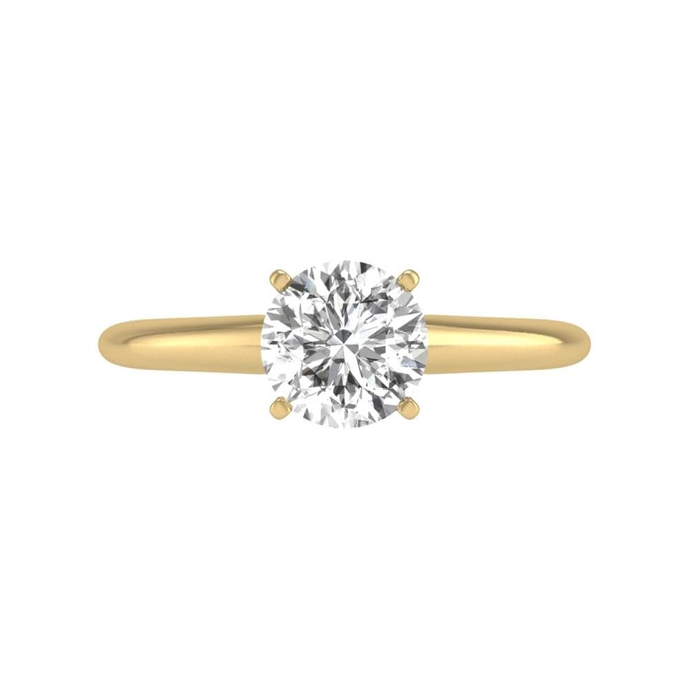 1 CT Round Lab Diamond Solitaire Ring Size 10
