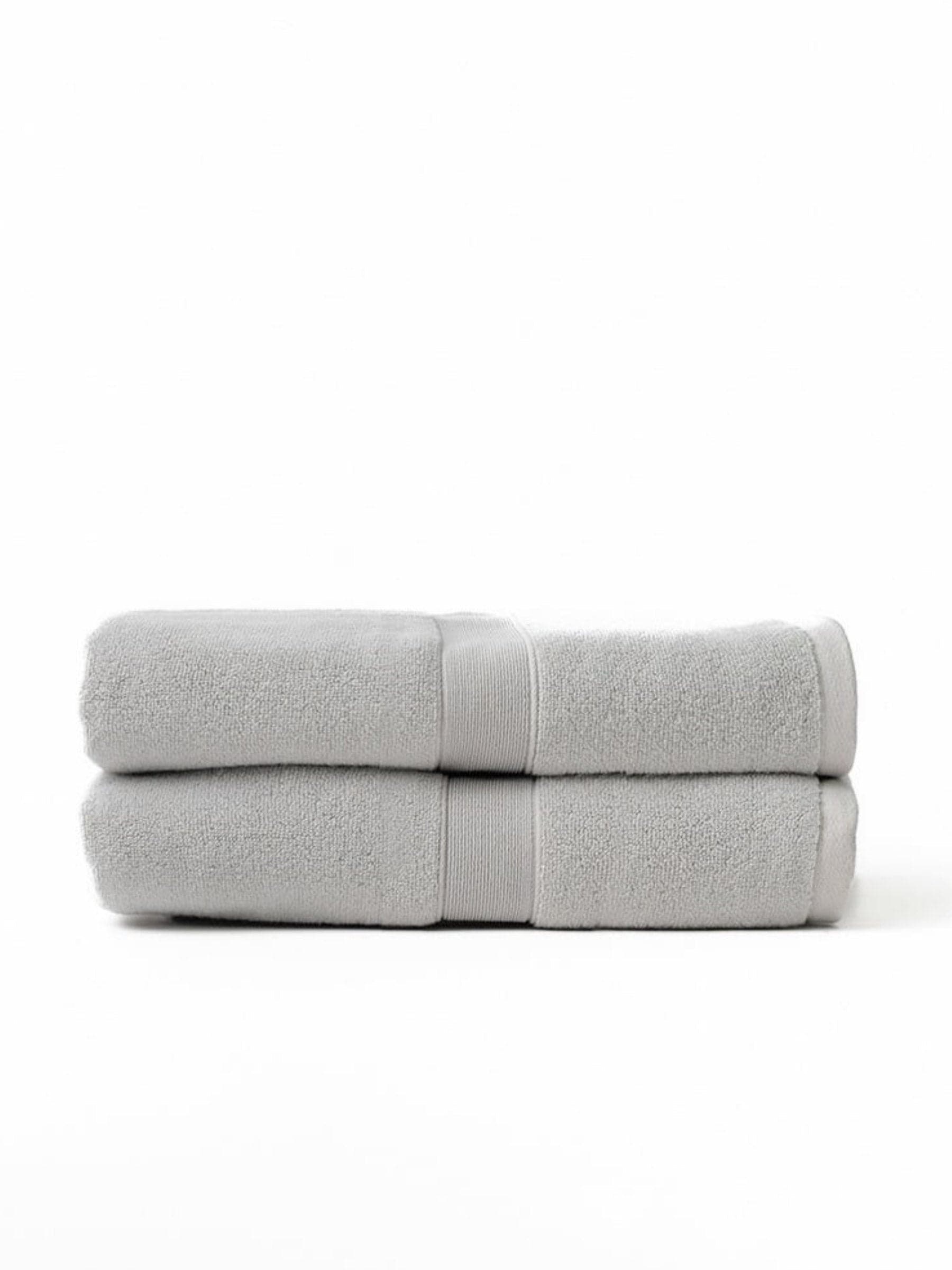 Cozy Earth Luxe Bath Sheets 2pc Set in Light Grey