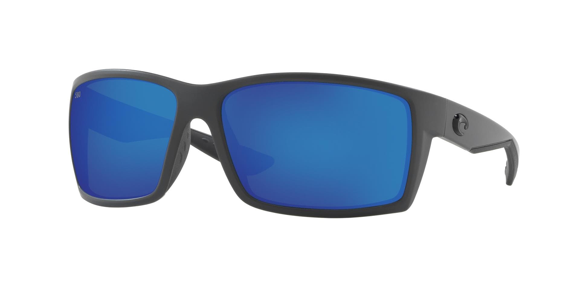 Reefton Matte Gray with Blue Mirror Polarized