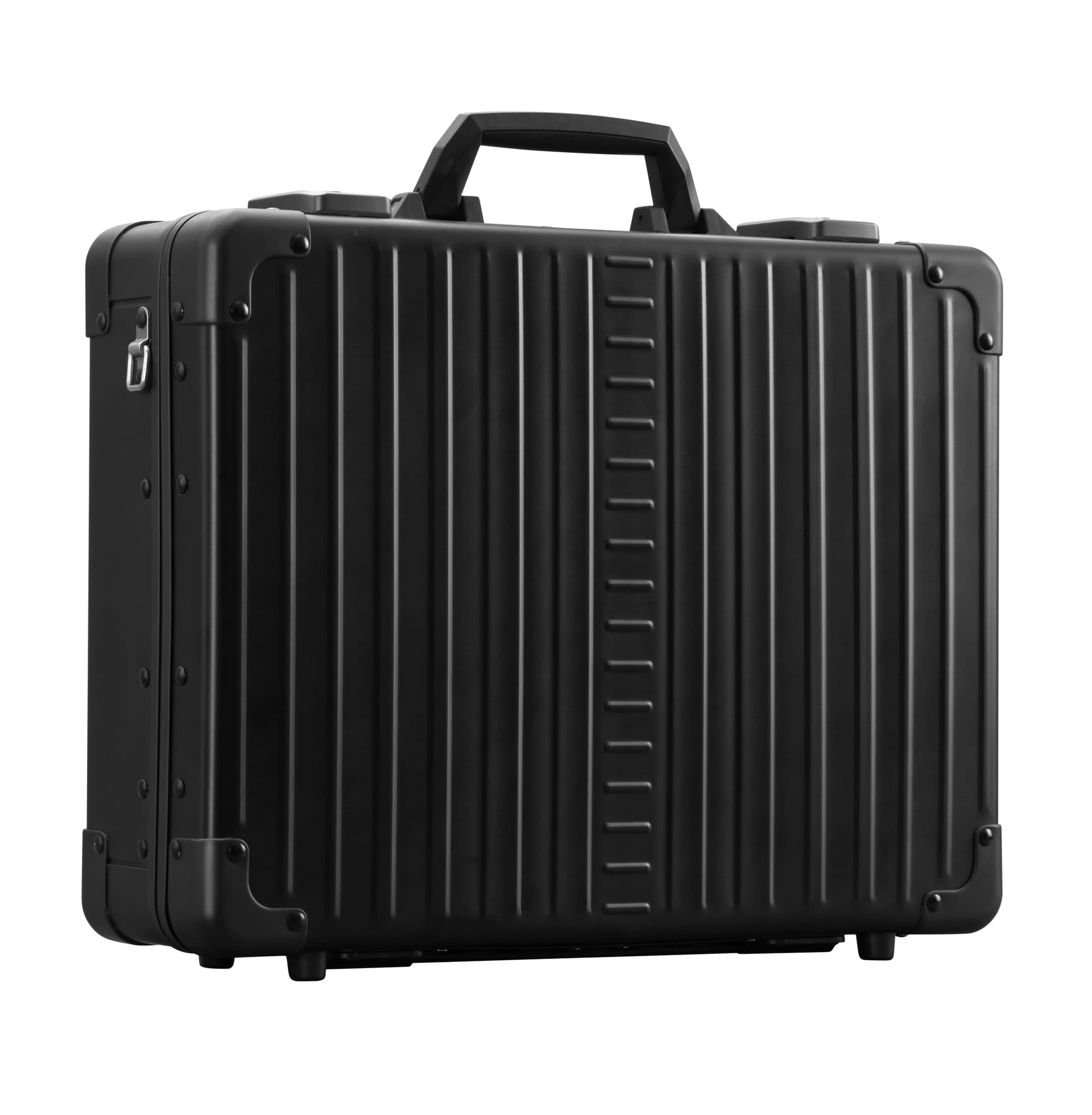 Aleon 17" Business Attache Aluminum Hardside Business Briefcase (Onyx) Black