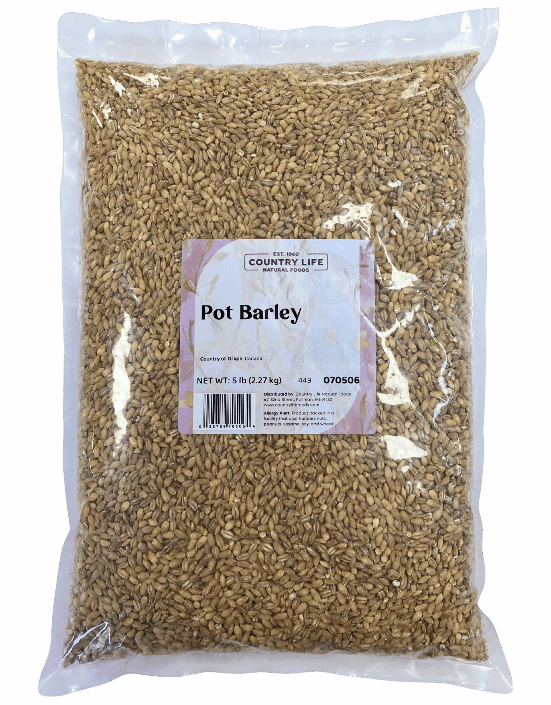Barley, Pot - 5 lb