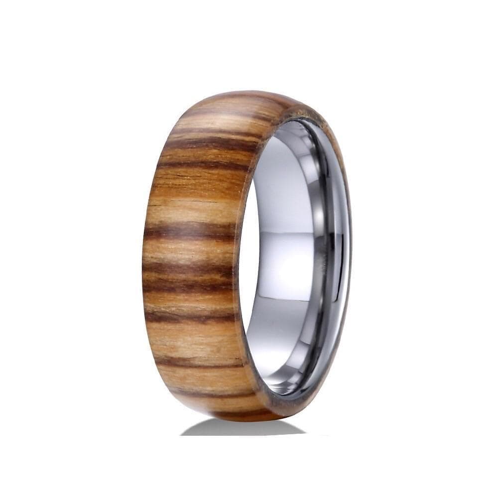 Jack - Tungsten & Tiger Wood Ring Size 11
