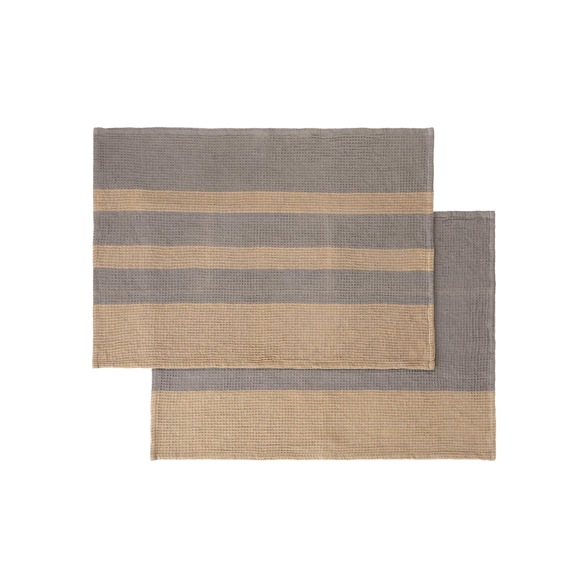 GANO Organic Cotton Waffle Tea Towels Set of 2