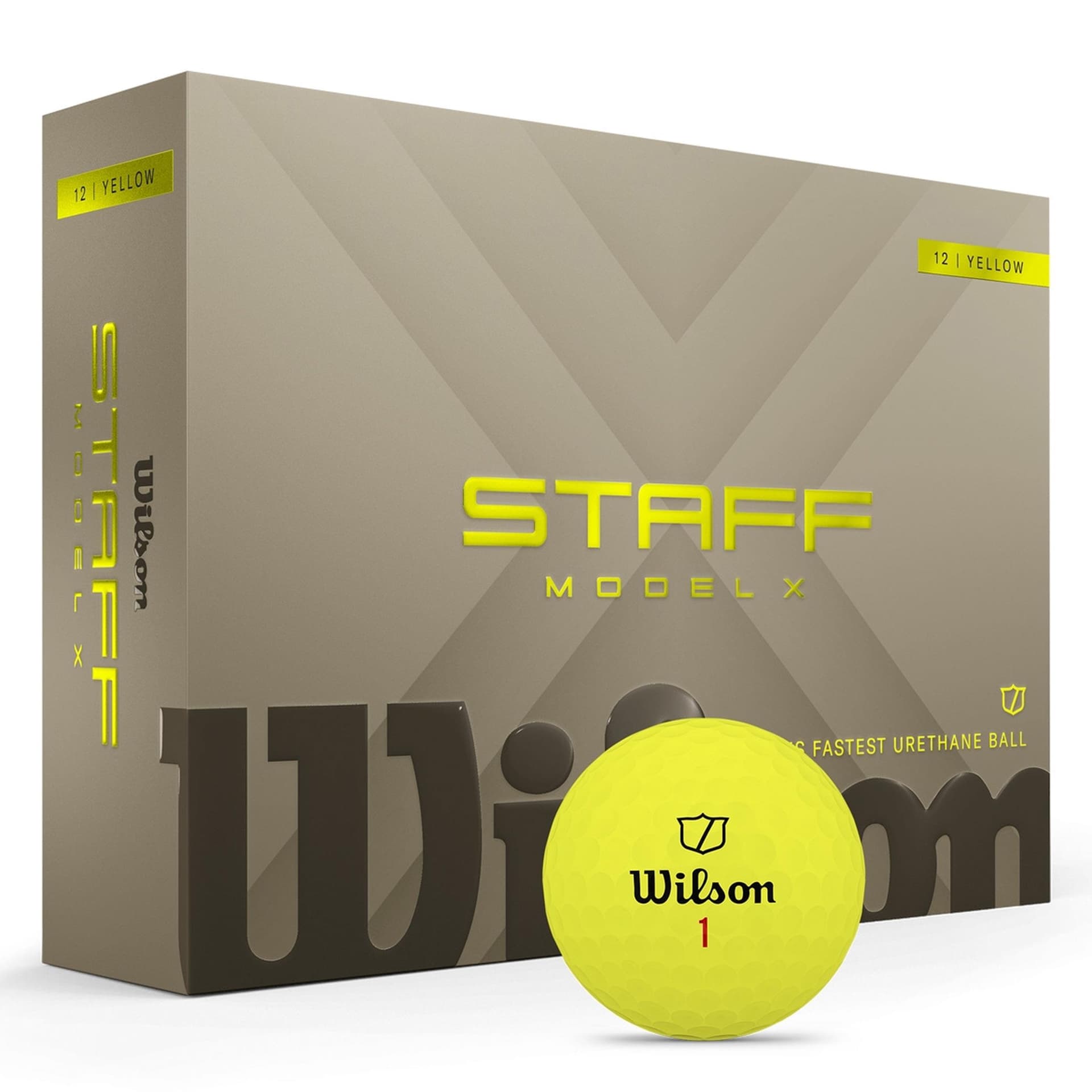 Wilson Staff Model X Yellow Golf Balls - 1 Dozen