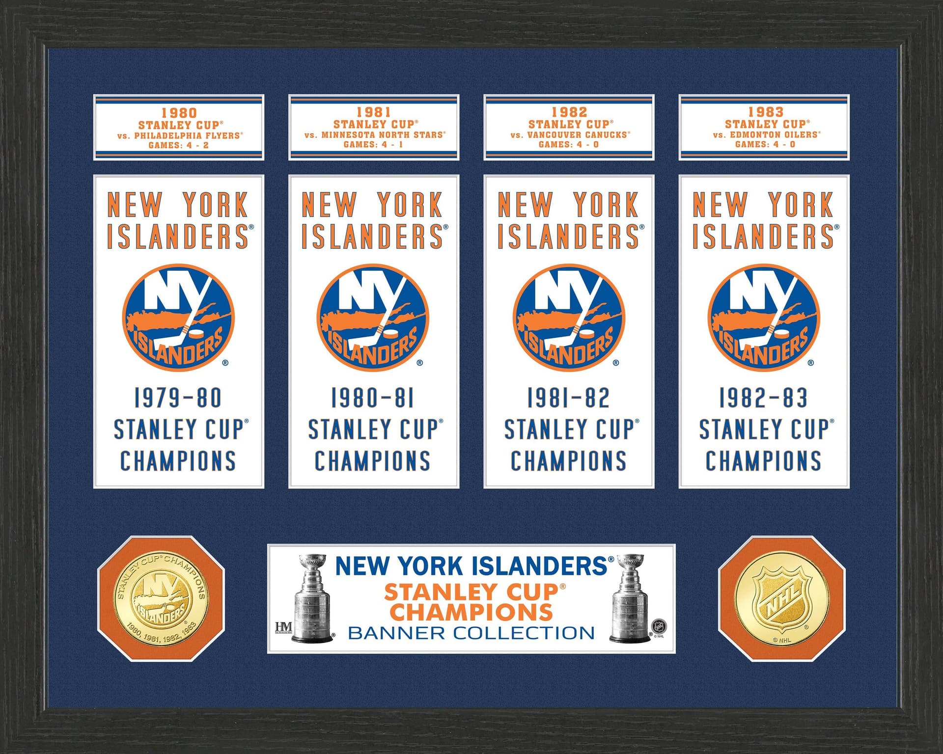 New York Islanders Stanley Cup Banner Collection Photo Mint