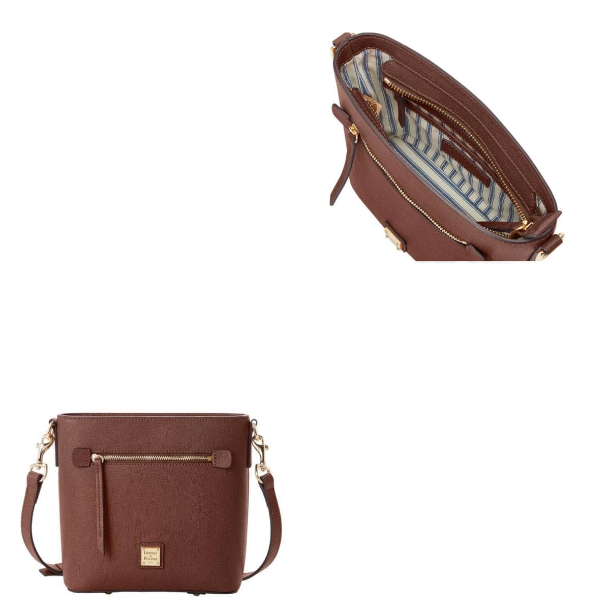 Saffiano Small Zip Crossbody