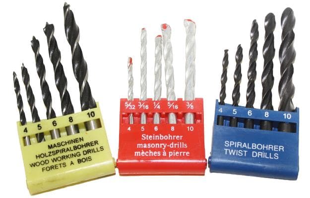 Set of 15 Assorted Drill Bits