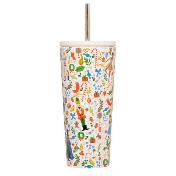 24oz Cold Cup - Rifle Paper Nutcracker