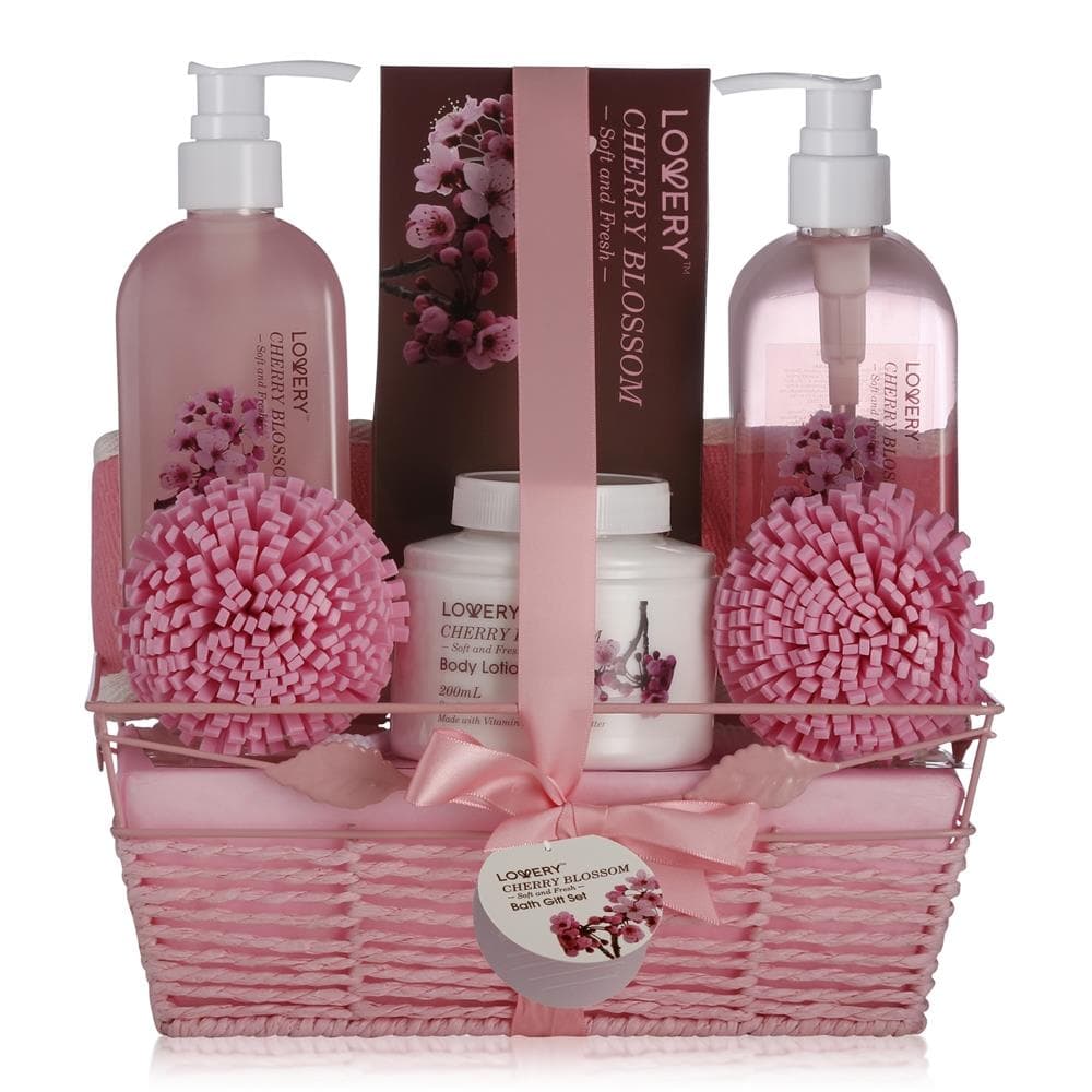Cherry Blossom Home Spa Basket Size 7 Pieces