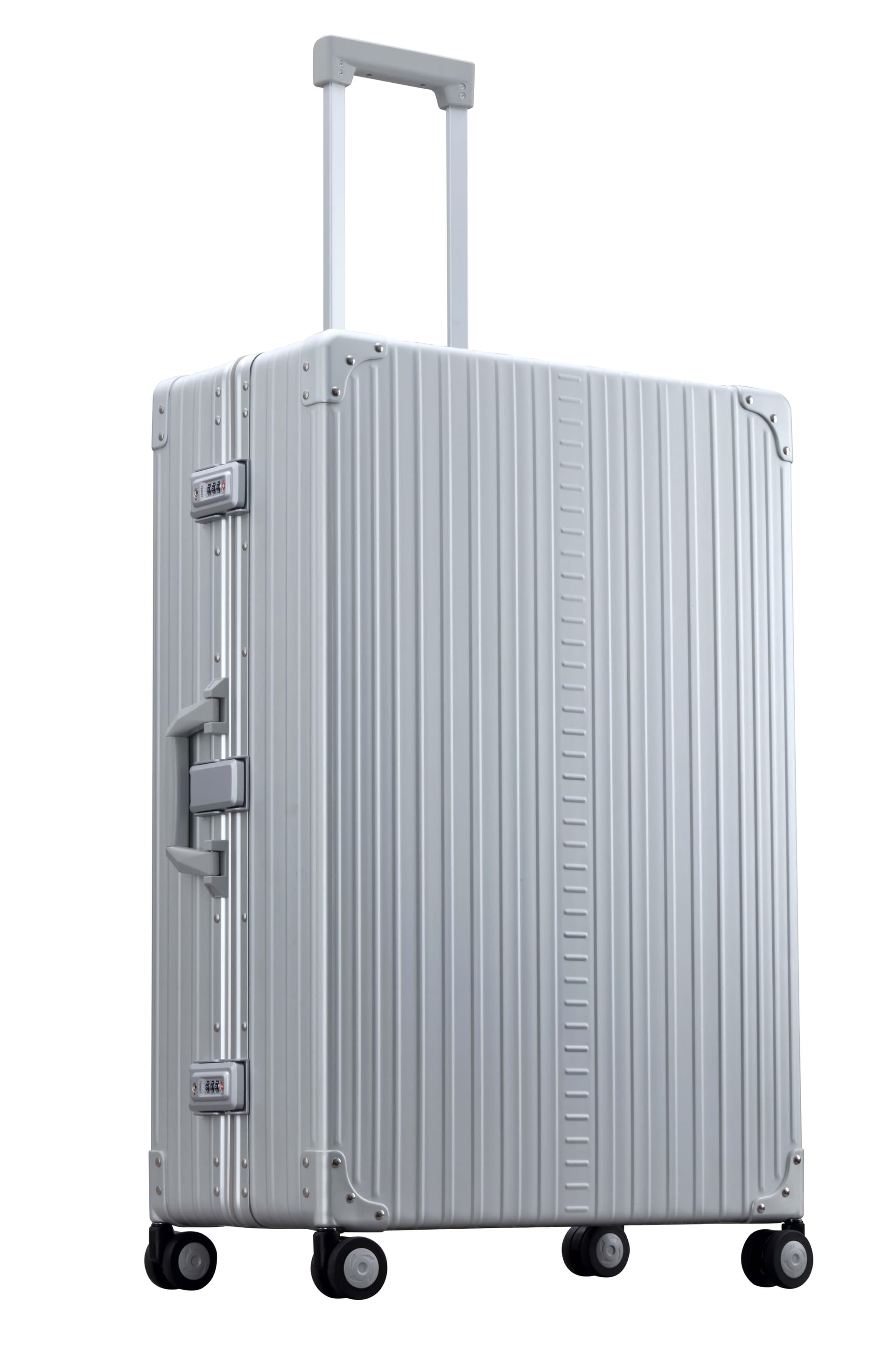 Aleon 32" Macro Traveler Plus Aluminum Hardside Checked Luggage (Platinum) Silver