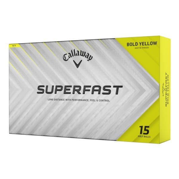 Superfast 15-Pack Golf Balls - Bold Yellow