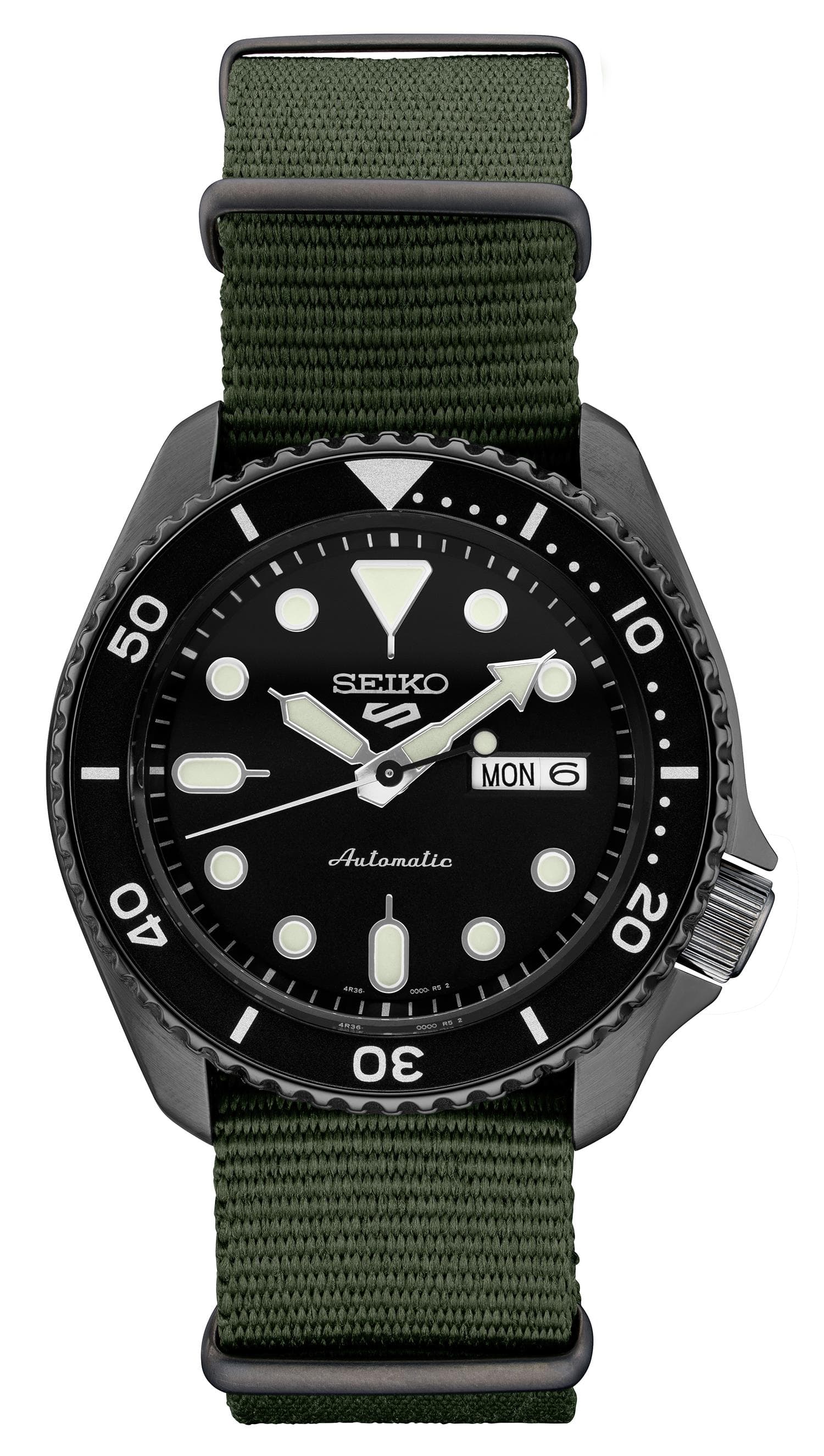 Mens Seiko 5 Sports BIF Black Dial