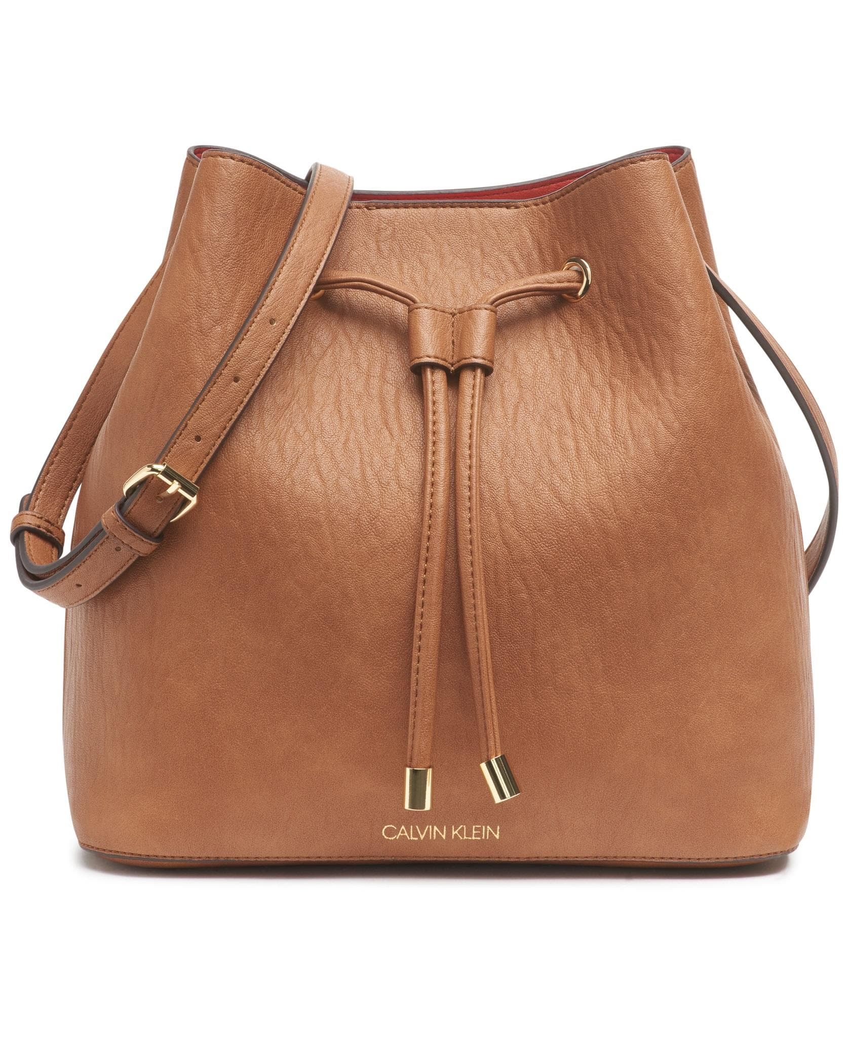 Gabrianna Novelty Bucket Bag - Caramel