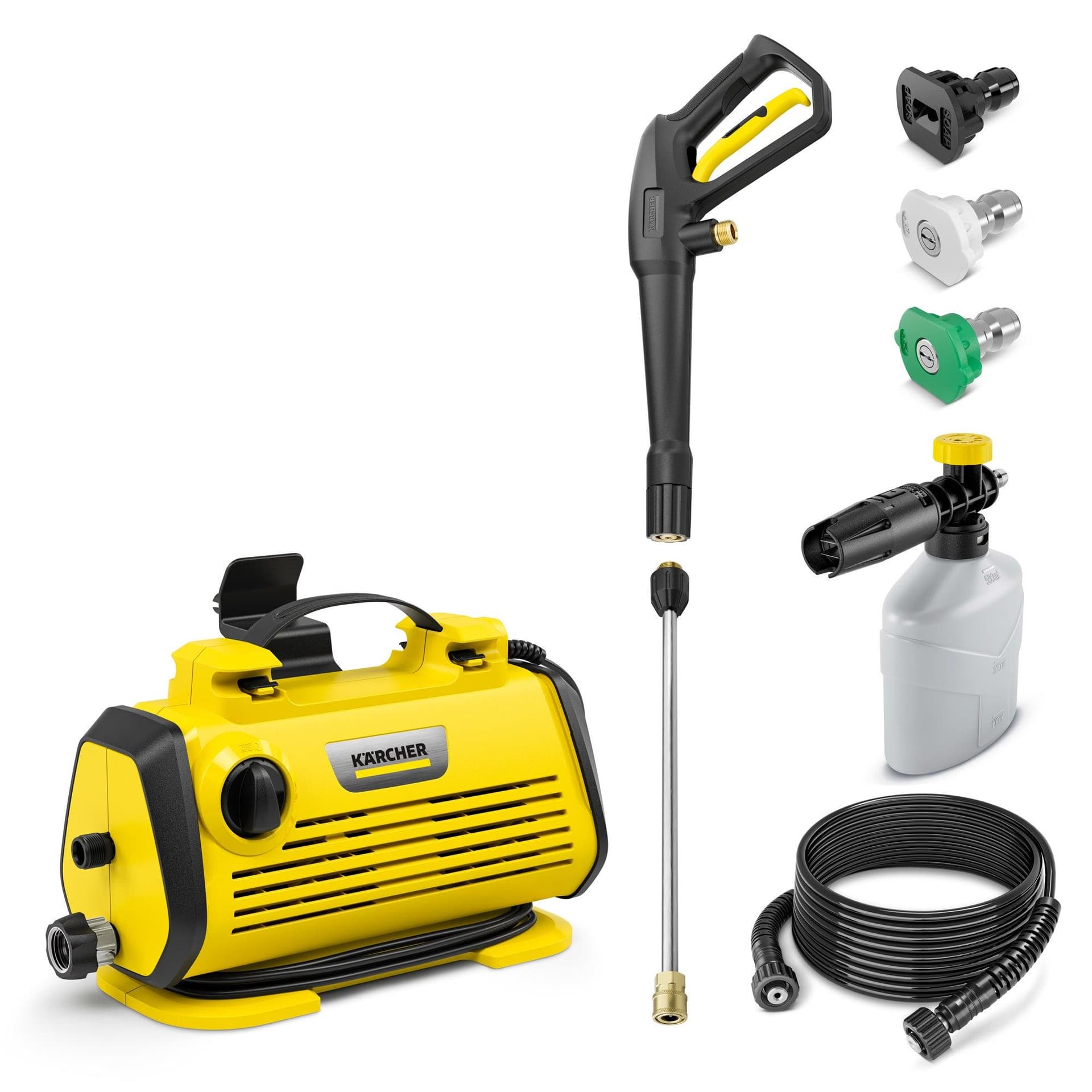 K3 Horizontal FC 1700 PSI Electric Pressure Washer w/ Foam Cannon