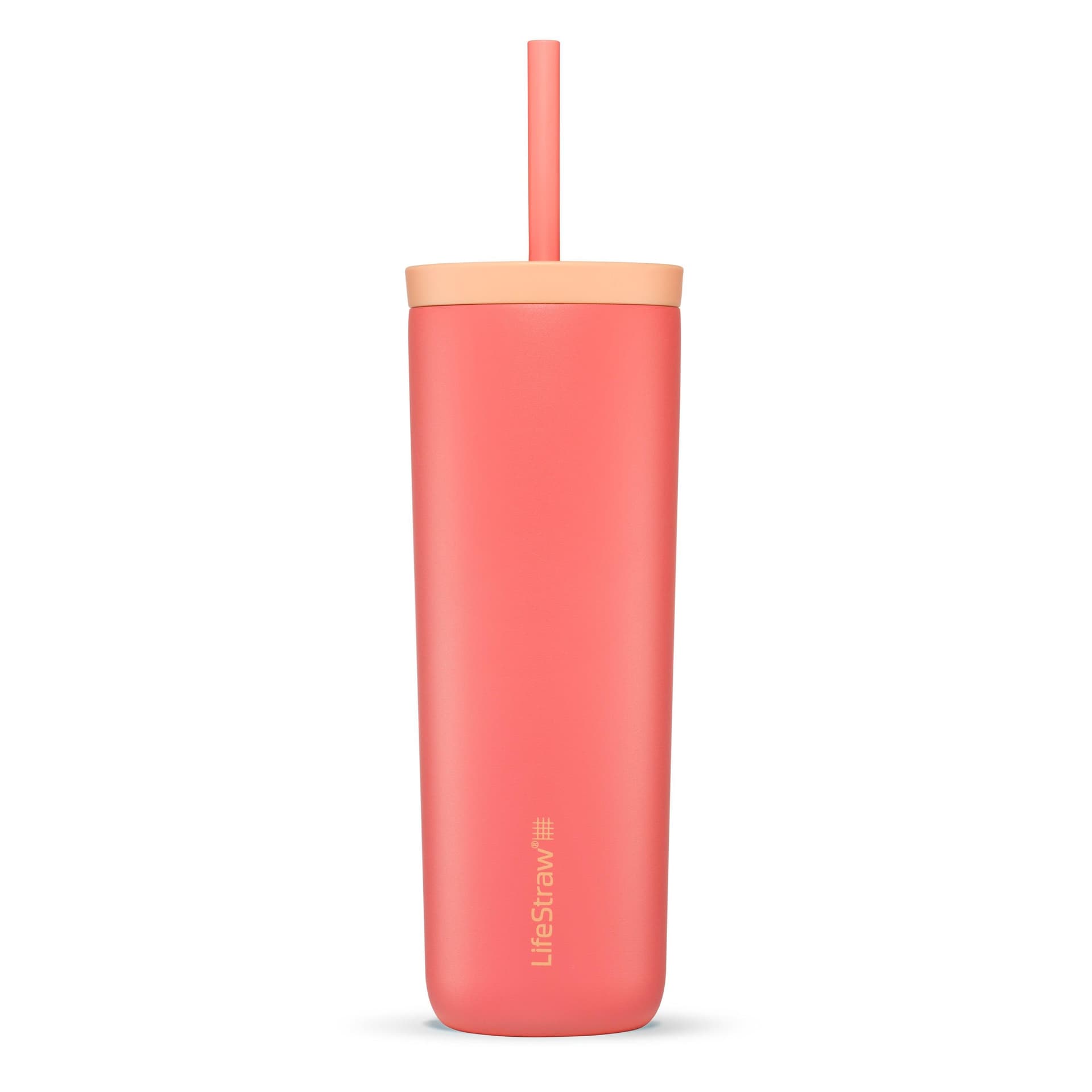 LifeStraw Go Series 18oz Stainless Steel Tumbler Apricot