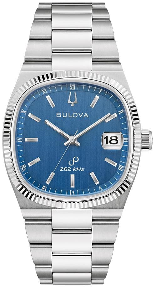 Mens Super Seville HPQ Precisionist Silver-Tone Stainless Steel Watch Blue Dial