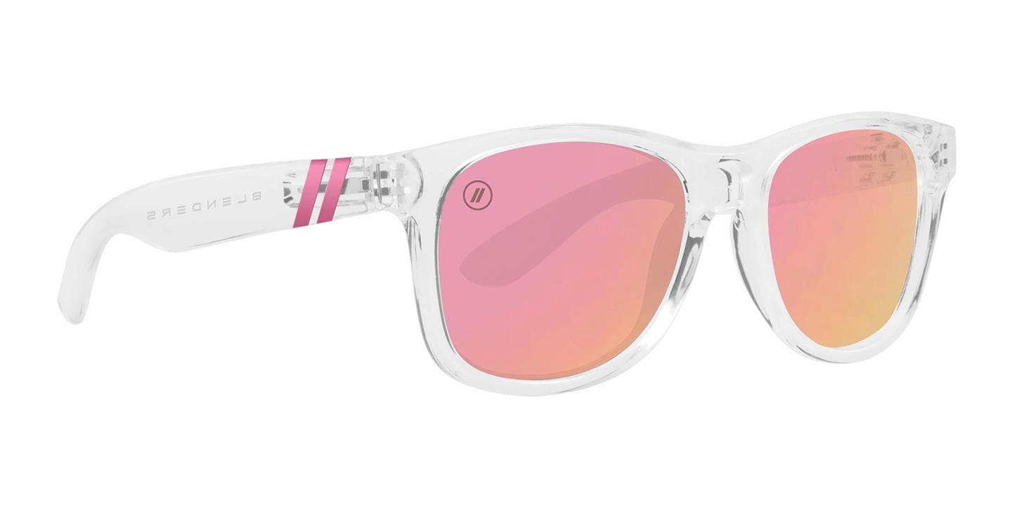 Blenders M Class X2 Ice Palace Sunglasses - (Frame) Crystal Clear; (Lens) Rose Gold Mirror