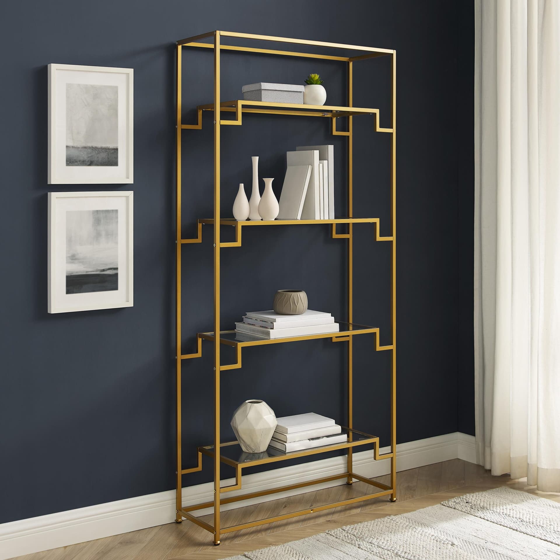 Celeste Etagere Bookcase
