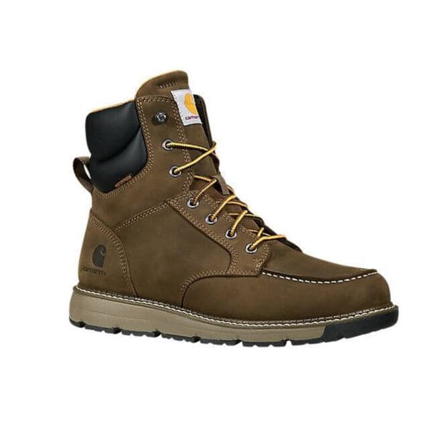 Carhartt Men's Millbrook 6" Waterproof Nano Toe Wedge Work Boot-Mossy Brown-7.5