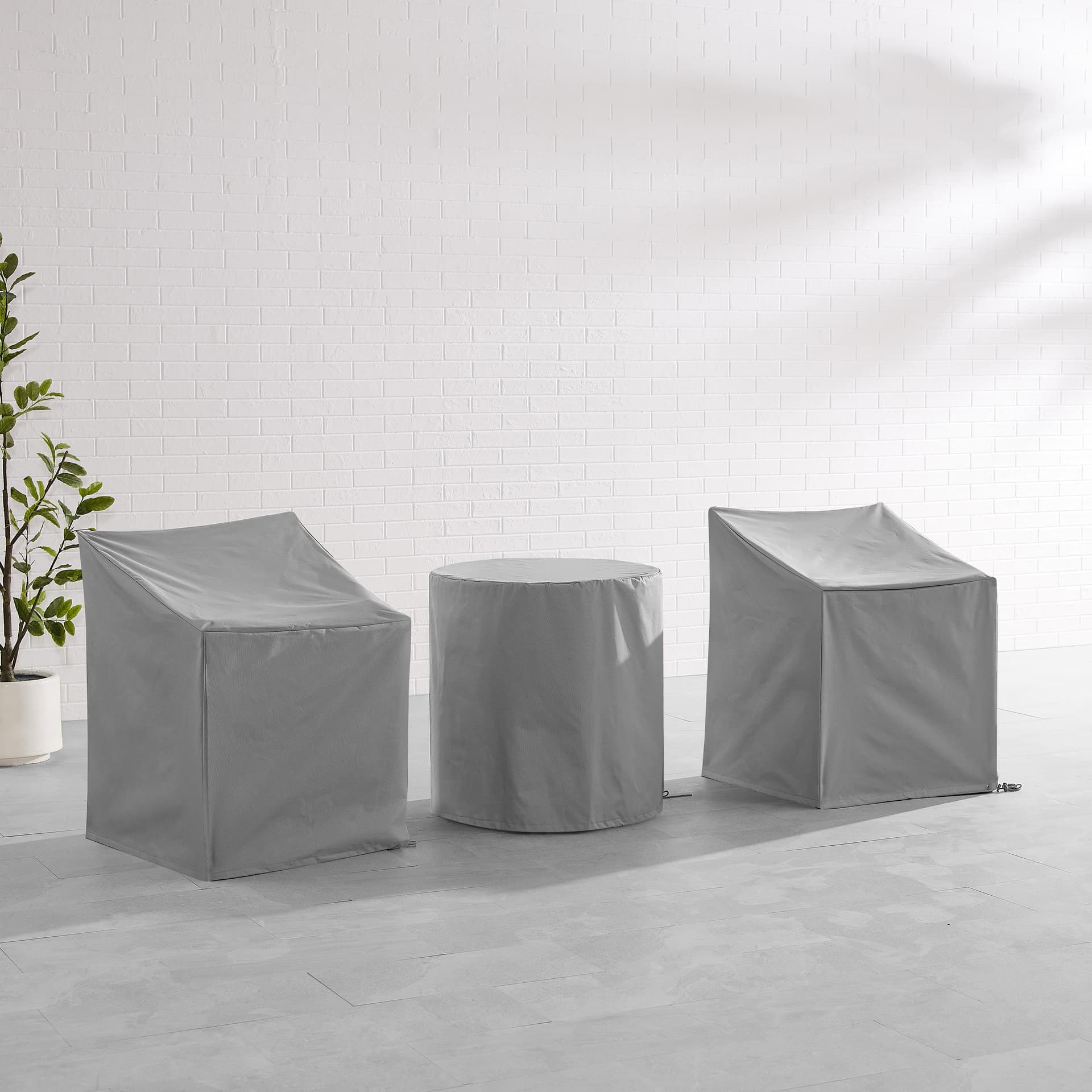3Pc Outdoor Bistro Furniture Cover Set