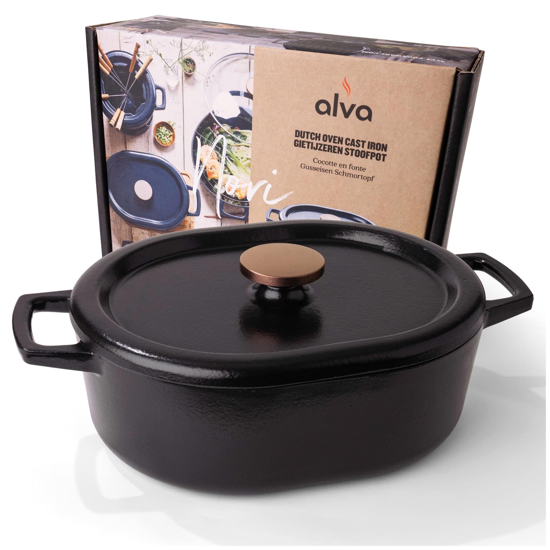 Nori Oval 5.8 Qt Enameled Cast Iron Dutch Oven