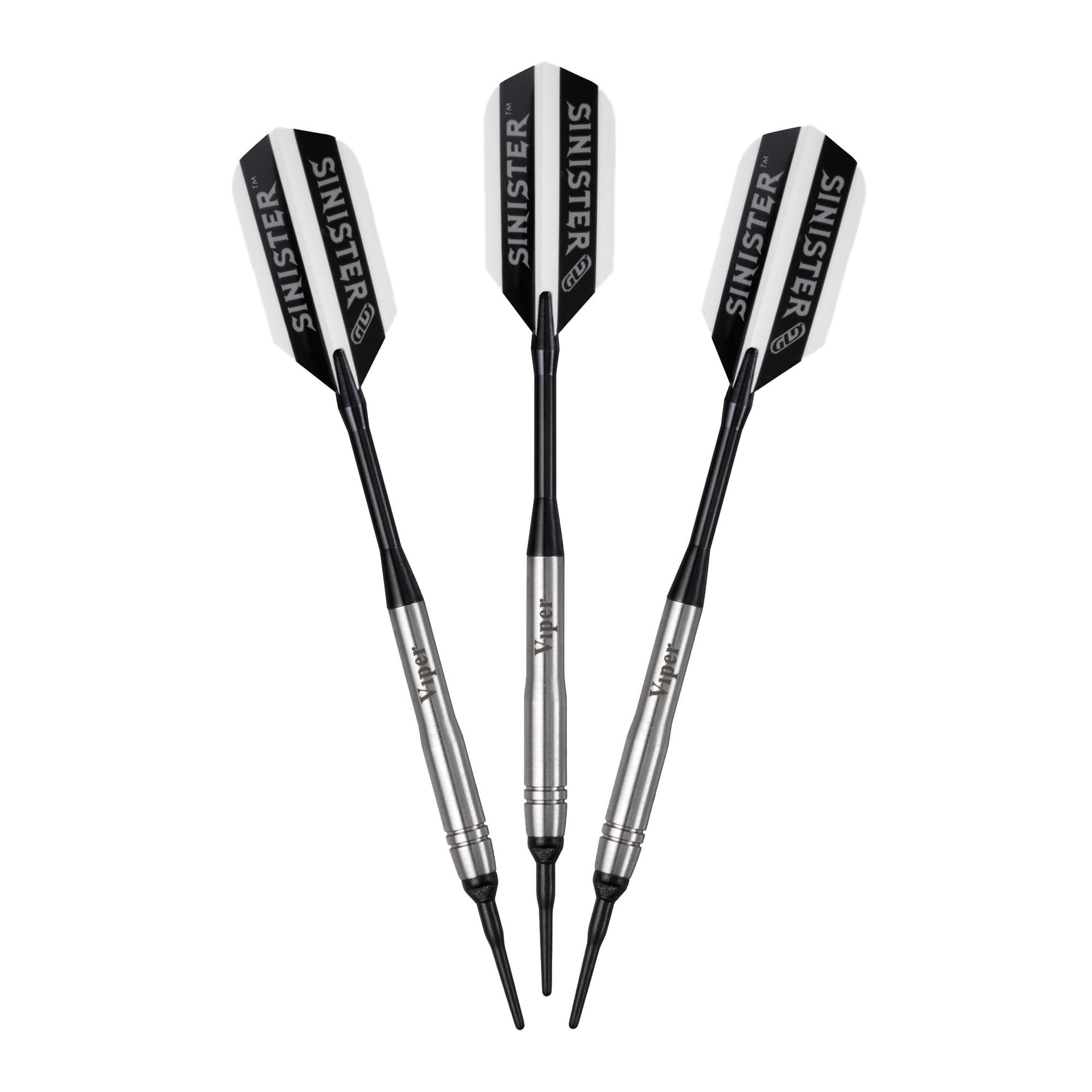 Viper Sinister Tungsten Soft Tip Darts Grooved Barrel 18 Grams