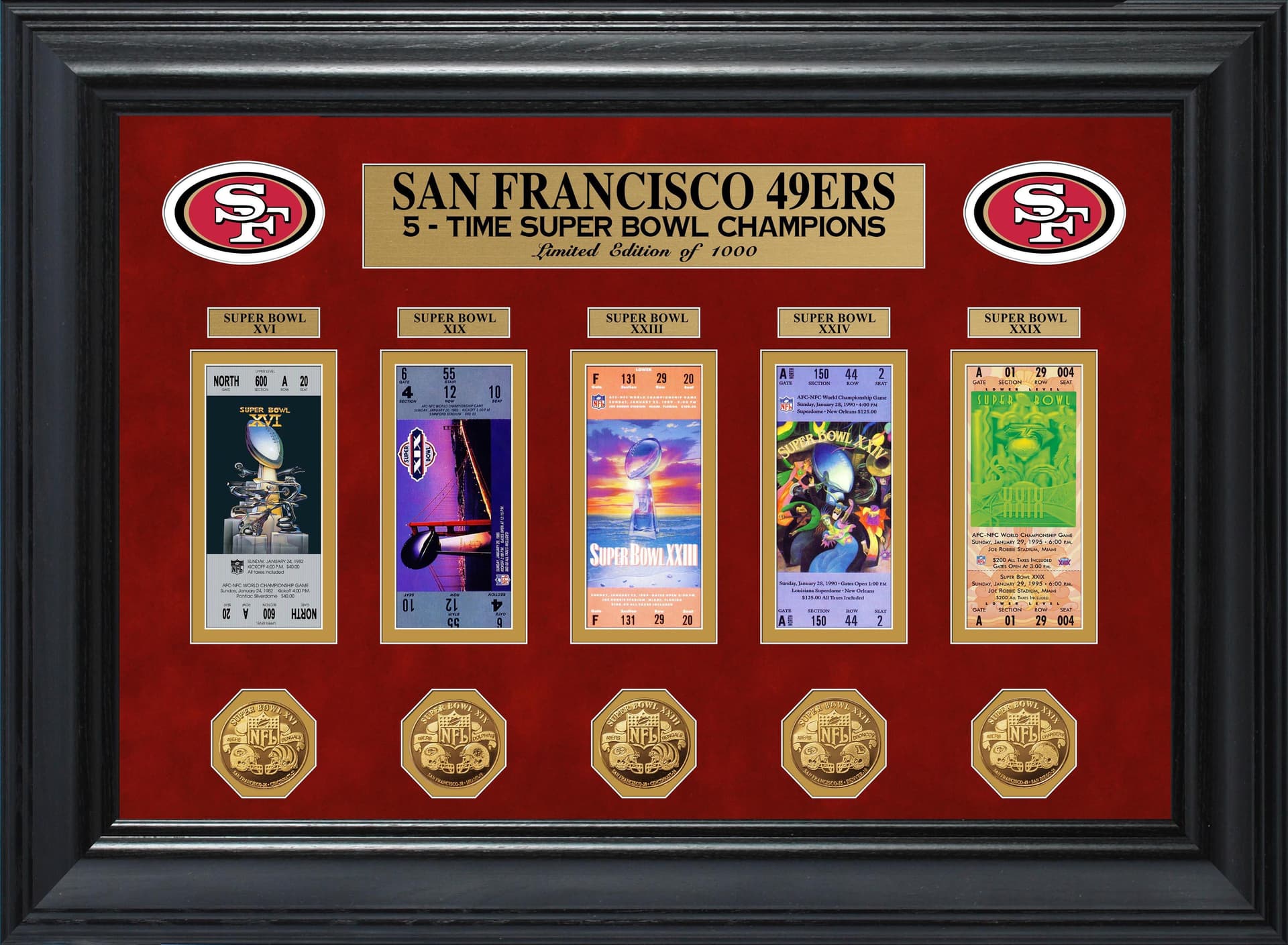 San Francisco 49ers SB Champions Deluxe Ticket Collection