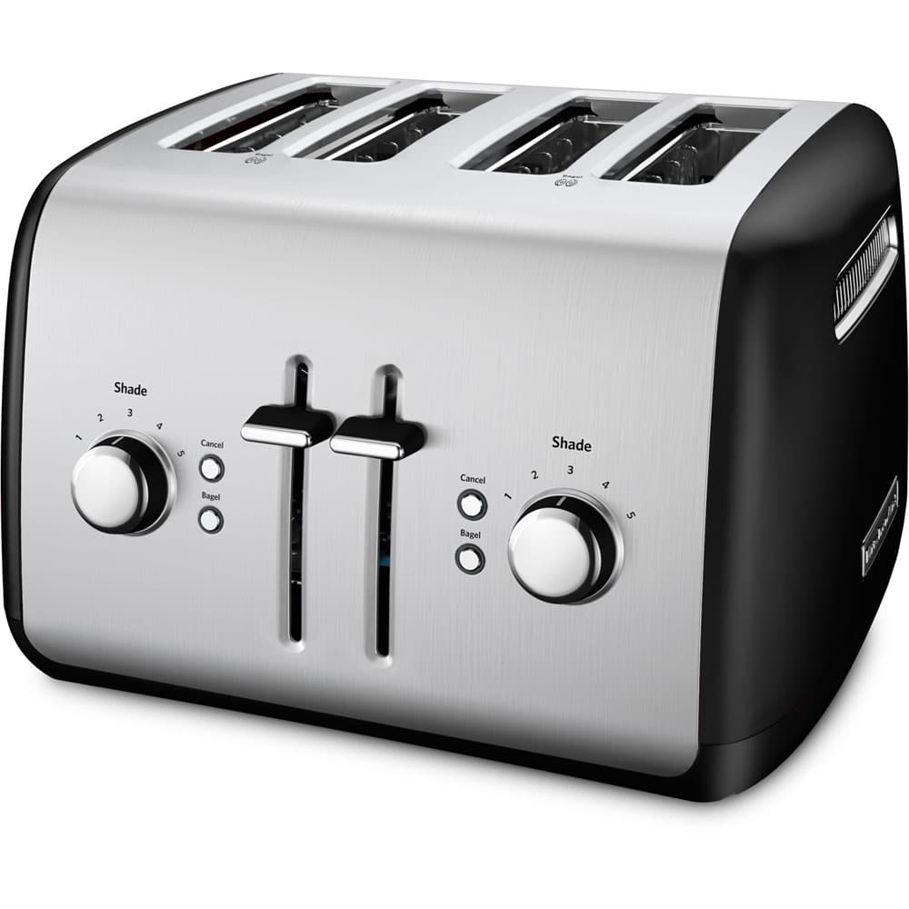 4-Slice Toaster with Illuminated Buttons in Onyx Black