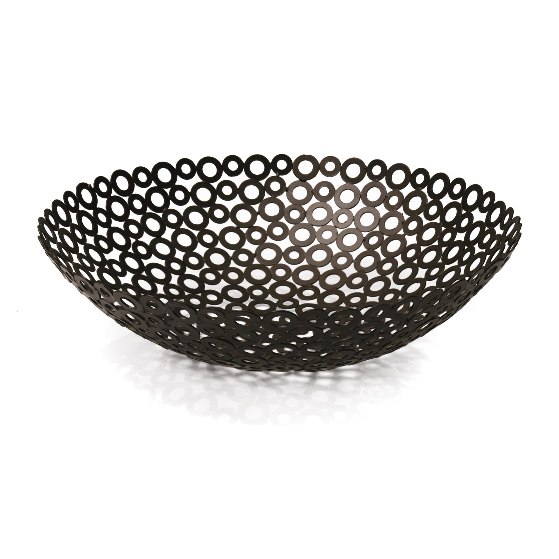 Iron Washer Bowl - 11" Black
