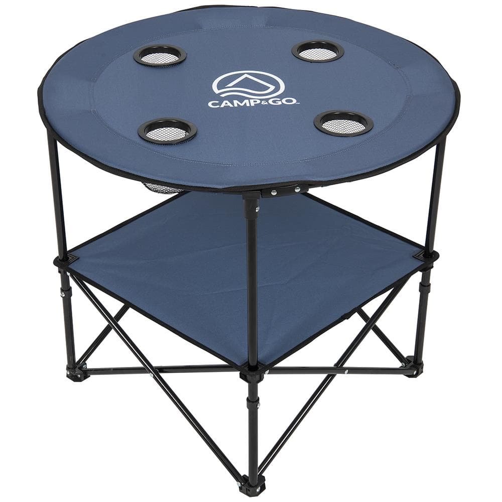 Round Compact Folding Beach Table Size 28"