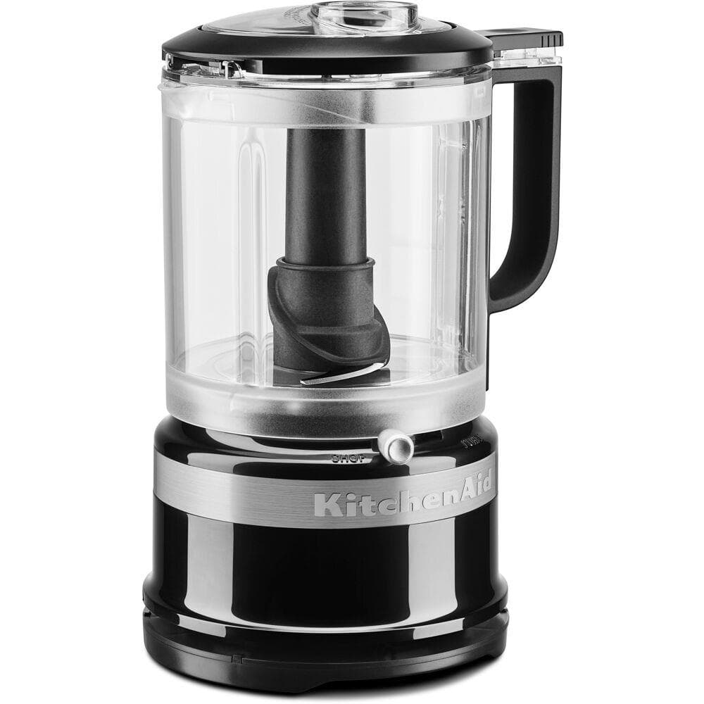 5-Cup Food Chopper with Multi-Purpose Blade and Whisk Accessory, Onyx Black