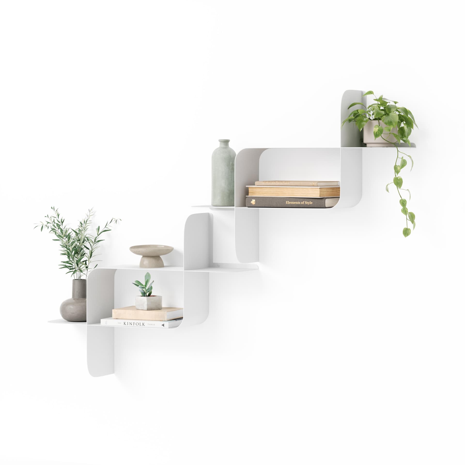 Montage Shelf Metal 2Pk White