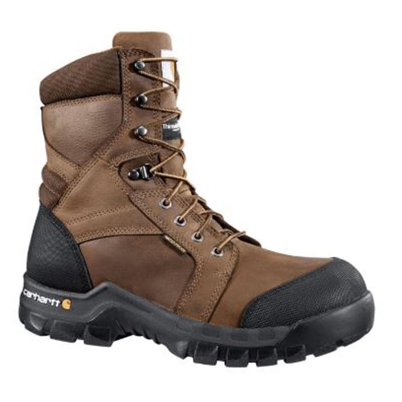 Carhartt Men's 8" Insulated Work Boot Composite Toe-Brown-14