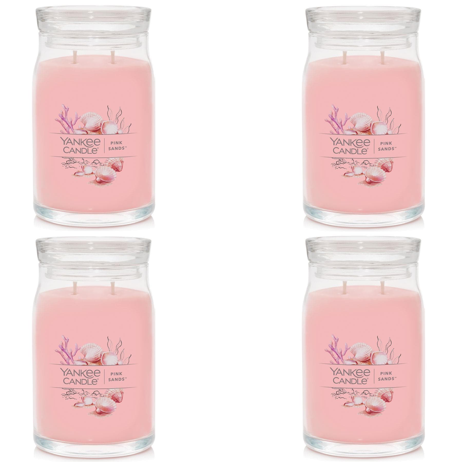 Signature Large Jar Candle - Pink Sands (set of 4)