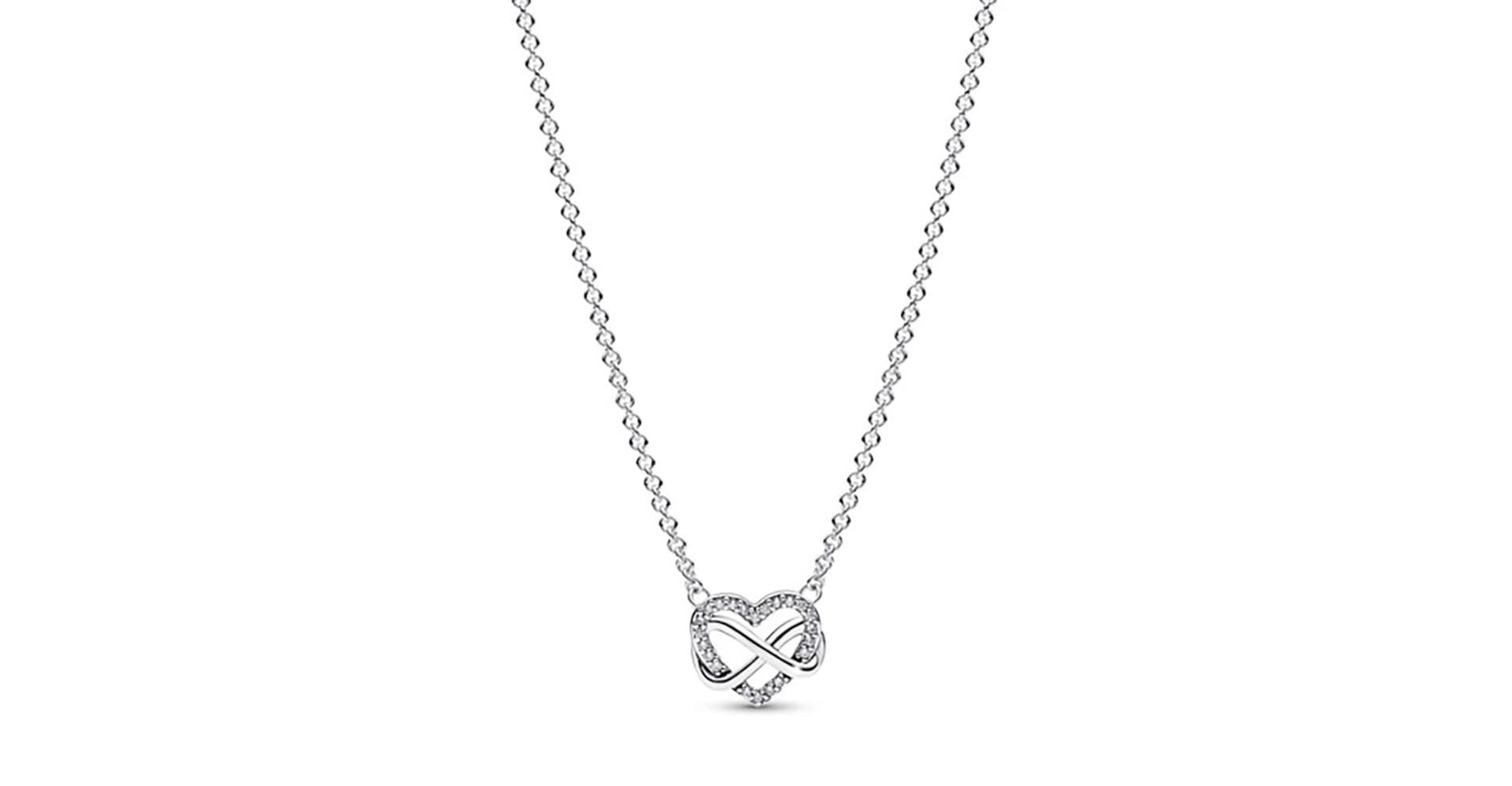 Infinity Heart Necklace Size 19.7"
