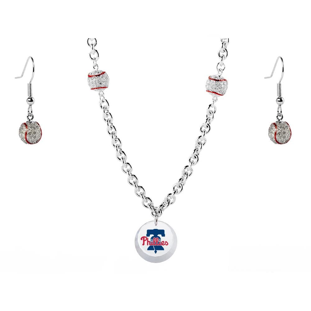 Baseball Set Phillies Necklace Exclusive